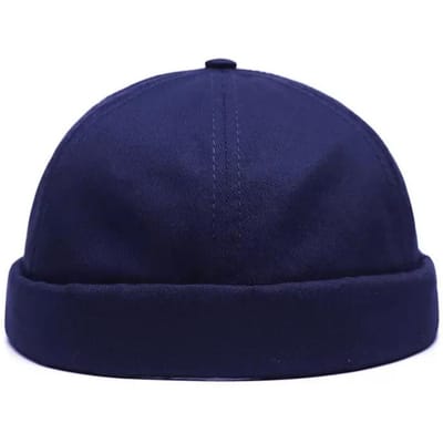 Heren Unkleurige Verhuurderspetten Lente En Herfst Meloenschil Hoeden Literaire Hip Hop Hoed Schilderspet blue