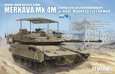 Meng Model Modelbouwpakket Militaire voertuigen - MENG TS056 Merkava Mk.4M w/roof-mounted slat armor - Israel Main Battle Tank Plastic - 1:35 - Modelbouw