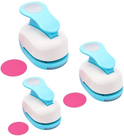 Cirkel Papier Pons - Papier Punch Set - Scrapbooking Kaarten Maken - Verschillende Maten - 03-3 inch - Wit