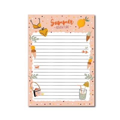 A5 Notitieblok - Hello Summer - Dubbelzijdig