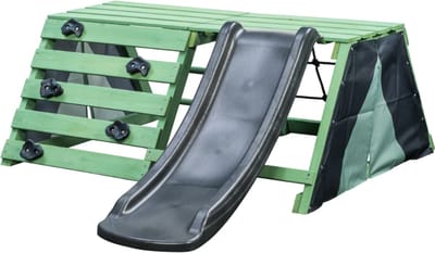 Swing King Speeltoestel Charlie - Hout En Kunststof - 1 Persoon - Antraciet En Groen - 144cm