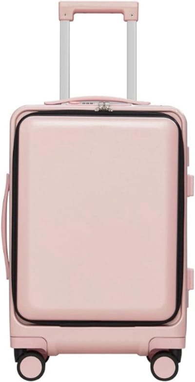 Reiskoffer - Bagage Trolley - Zakenreis - TSA-codeslot - 18 inch - Zwart