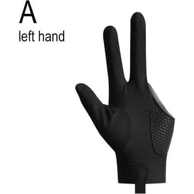 Gants de billard professionnels pour main gauche, gant de billard à trois doigts, antidérapant, élastique, accessoire d'entraînement au billard 21*9.5cm
