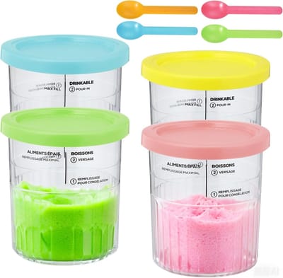 IJscontainer 680 ml - Ijsemmer met Deksel voor IJsmachine en IJsbekers