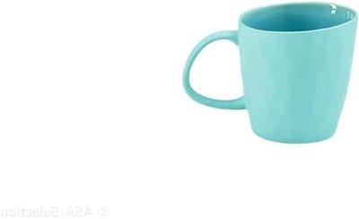 Espressokopje - Koffiekop - Genieten van koffie - Uniek craquelé glazuur - 55 cm diameter - Turquoise