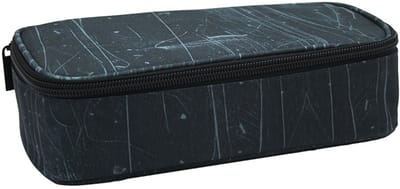SOHO - Luxe Etui Bakmodel XL - Pennenzak - Penetui - Voorzien van dubbelvak - Met interne organizer - 24x12cm - GB SCRATCH - Zwart
