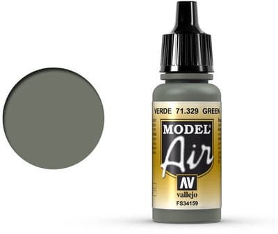 Vallejo Hobbyverf Acrylverf - 71329 Model Air Green - Acryl Verf flesje - 17 ml