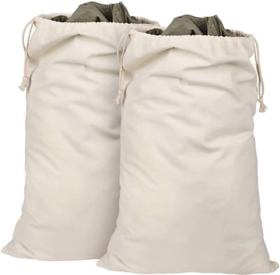 Grote Waszakken 75x50cm, Set van 2, Vouwbare Opbergoplossing voor Camping, Studenten en Thuisgebruik