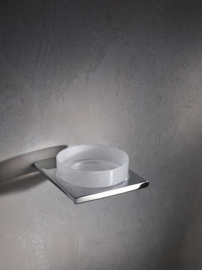KEUCO zeepbakje, metaal chroom, kristal glas, zeephouder plankje, Editie 400