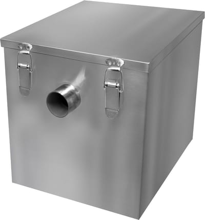 Vetafscheider - zilver - 35l - roestvrij staal