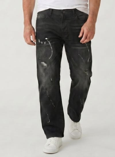 Baggy Jeans Heren - Oversized Jeans - Spijkerbroek Heren Volwassenen -JC8167N- Black