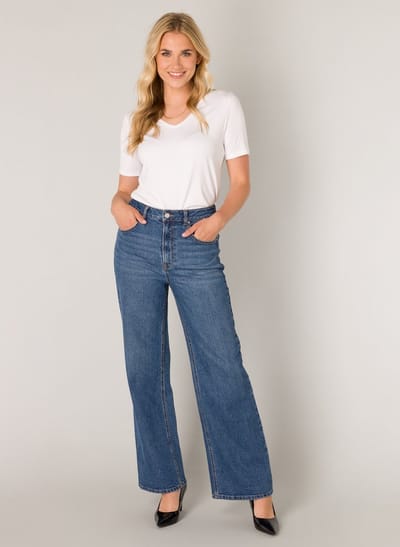 BASE LEVEL Amy Bottoms - Mid Blue - maat W38 / L32