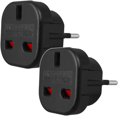 Maclean MCE72- 2 stuks Adapter voor Britse UK naar Europese EU-stekker