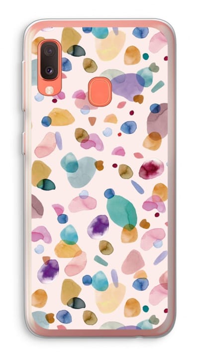 Case Company® - Hoesje geschikt voor Samsung Galaxy A20e hoesje - Terrazzo Memphis - Soft Cover Telefoonhoesje - Bescherming aan alle Kanten en Schermrand