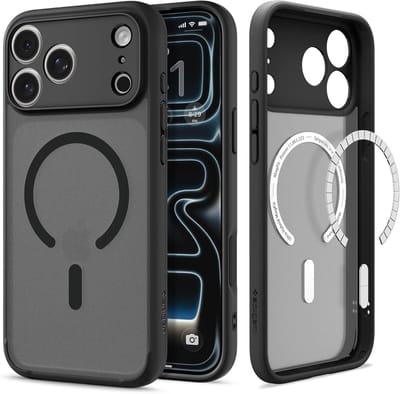 Spigen Geschikt voor Apple iPhone 17 Pro Max - Ultra Hybrid MagFit - Geschikt voor Mag - Back Cover Hoesje - Frost Zwart