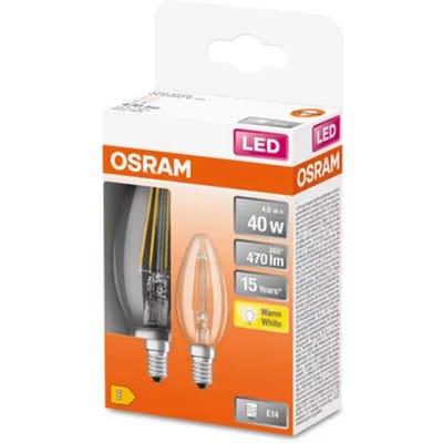 Osram Ledfilamentlamp Kaars Retrofit Classic - D3,5cm - Warm Wit - E14 - 4w