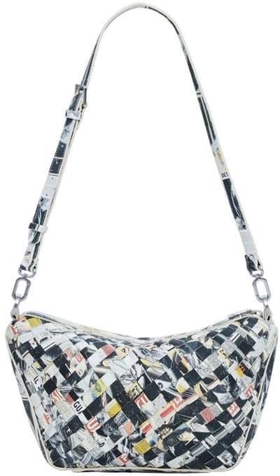 Desigual schoudertas Intrecciato Foxtrot Crossbody Bag Tutti Fruti veelkleurig