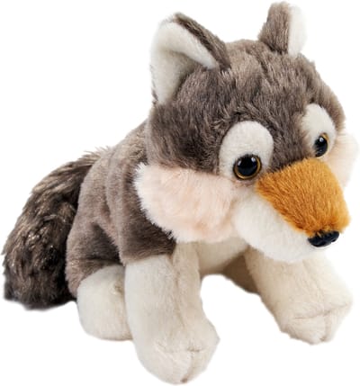Wild Republic Pluche wolf knuffel - 13 cm - wolven knuffels