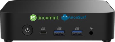Micro computer voorgeïnstalleerd met Linux-mint 22.3 Anonymity versie (anti-chatcontrol-sleepnetwet)