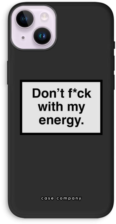 Case Company® - Hoesje geschikt voor iPhone 14 Plus hoesje - My energy - Biologisch Afbreekbaar Telefoonhoesje - Bescherming alle Kanten en Schermrand