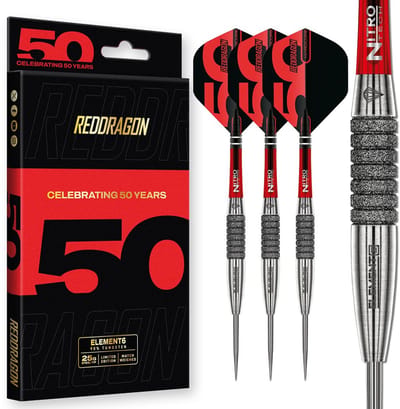 Red Dragon Element 6 C Anniversary Limited Edition 90% - Dartpijlen