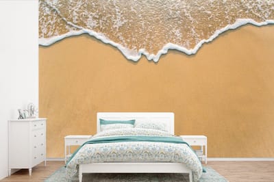 Behang - Fotobehang Strand - Zomer - Zee - Breedte 450 cm x hoogte 300 cm