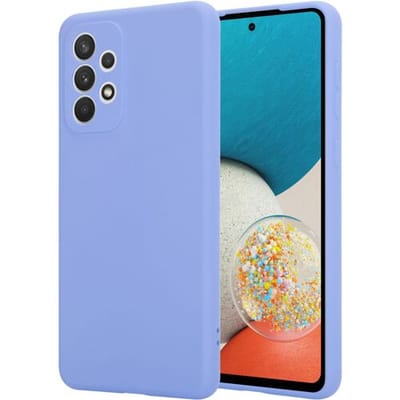 ShieldCase Hoesje geschikt voor Samsung Galaxy A53 siliconen hoesje - dun hoesje - volledige bescherming - paars