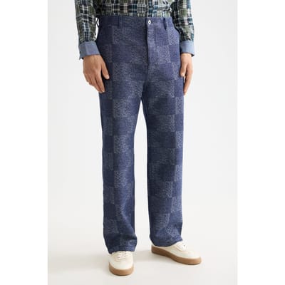Scotch & Soda Pitch - Cotton Jacquard Loose Fit 5-pocket Pant Chino Gradie Taglia: W33L30 | Pantaloni chino Outlet | Uomo