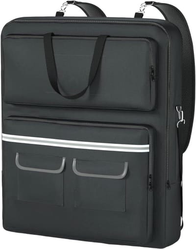 Zonnepaneel Tas - Draagbare Opbergtas - Outdoor Bescherming - Dubbele Beschermende Compartimenten - 56x12x65 cm - Multicolor