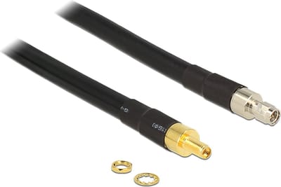 SMA (m) - SMA (v) verlengkabel - CFD400/LLC400 - 50 Ohm / zwart - 5 meter