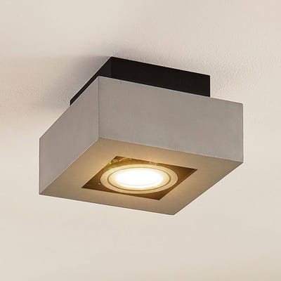 Arcchio - buitenspot - 1licht - Aluminium - H: 8.5 cm - GU10 - zilvergrijs