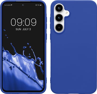 kwmobile telefoonhoesje geschikt voor Samsung Galaxy A55 5G - Hoesje voor smartphone - Back cover in Baltisch blauw