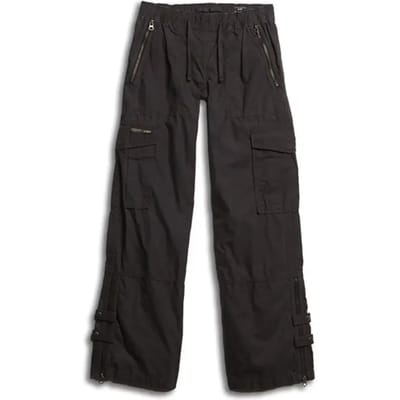Superdry Vintagre Lr Elastic Cargobroek Zwart 32 Vrouw