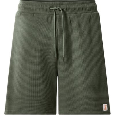 ESMARA MEN Heren sweatshorts met wafelstructuur (Groen, S)
