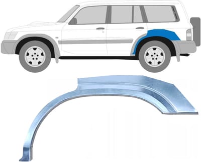 Reparatiepaneel achterspatbord voor Nissan Patrol Y61 GY61 1997-2009 / Links