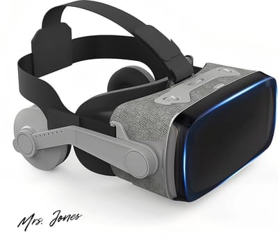 Mrs. Jones Virtual Reality headset voor Telefoon Mobiele Telefoon 3D-bril Helmen VR-bril Tv-films Videogames Compatibel IOS Android 35 Tot 7 Inch Mobiel Scherm .