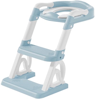 PIPIPOXER-WC Verkleiner met Trapje - Potje Peuter - WC Verkleiner opvouwbaar -2 tot 7 jaar- Blauw