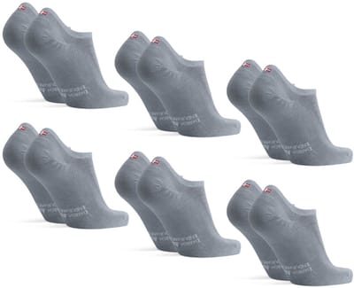DANISH ENDURANCE Onzichtbare Bamboe Sokken - Anti-Slip Hiel - Unisex - Maat 39-42