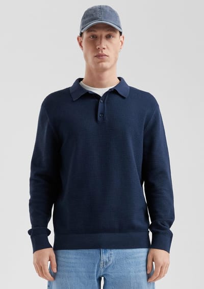 Q/S designed by - Heren pull - Maat XL - Mannen - MARINE - katoen