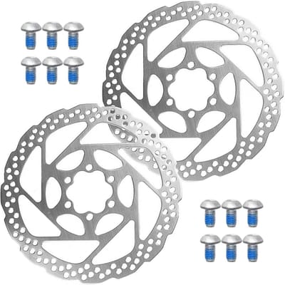 Set van 2 Fietsschijfremmen 160mm met 6 gaten en 12 schroeven, Geschikt voor Shimano BRM 485, Hoogwaardige Remprestaties en Duurzaamheid