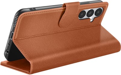 Zanae, Hoesje geschikt voor Galaxy A05s - Wallet Case & Magneetsluiting, Bruin