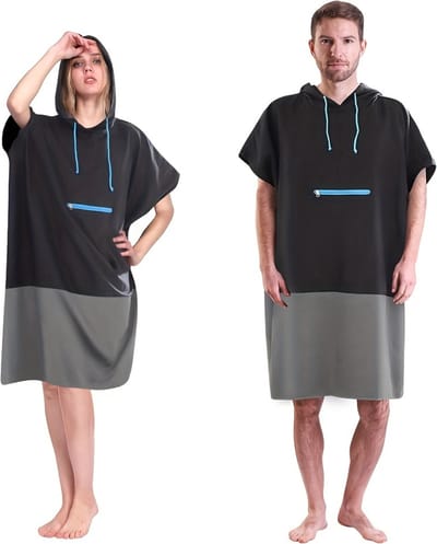 Nivard Surf Poncho Voor Volwassenen - Omkleed Handdoek Zacht - Dames & Heren