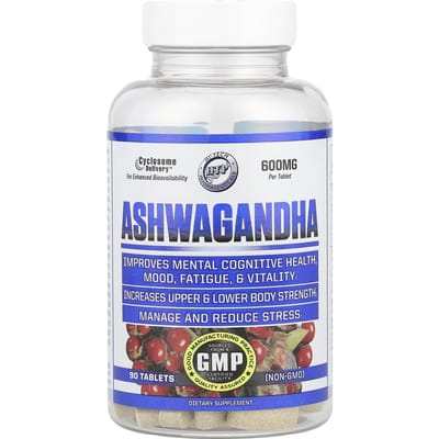 Hi Tech Pharmaceuticals, Ashwagandha, 600mg, 90 comprimés