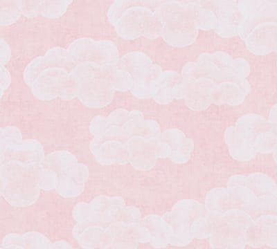 WOLKEN BEHANG | Kinderkamer - Roze Wit - A.S. Création Lilly & Luis