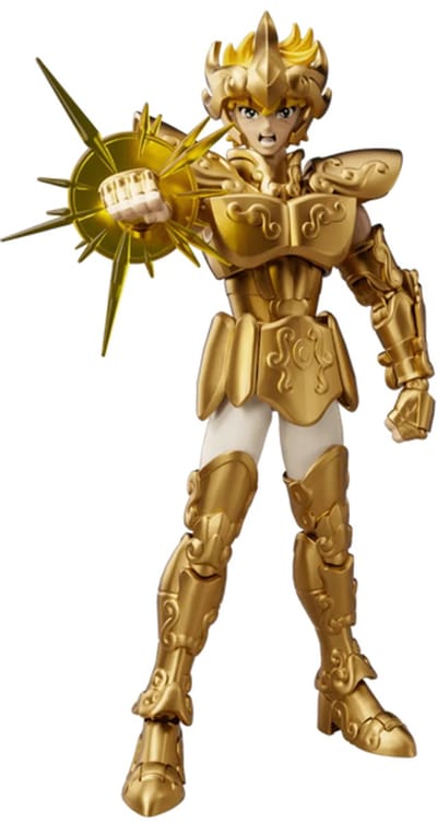 Blokees Saint Seiya Figuur Aiolia van de Leeuwenklasse 15 cm voor woondecoratie, speelgoedset, verzamelcadeau voor volwassenen en verzamelaars