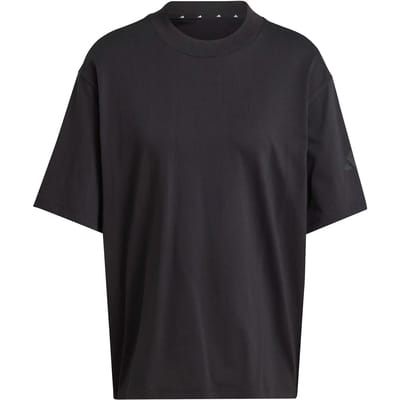 Adidas Essentials Contemporary Logo Boyfriend T-shirt Met Korte Mouwen Zwart XL Vrouw