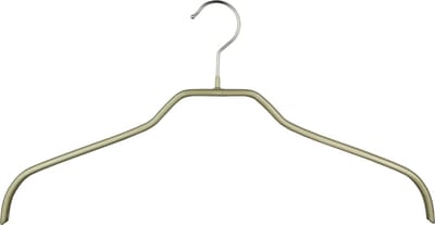 TopHangers [Set van 5] - Praktische metalen kinderhanger | Voorzien van gouden anti-slip coating | Geschikt voor alle bovenkleding | Gecertificeerd als 'Eco friendly en 'Skin friendly' | 'Mawa 36F'