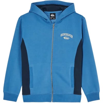 Quiksilver No Teacher Hd Z Sweatshirt Met Rits Blauw 14 Years Jongen