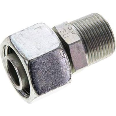 20S & 3/4'' NPT Verzinkt Stalen Rechte Draaidoorvoer Buitendraad 400bar Verstelbaar ISO 8434-1