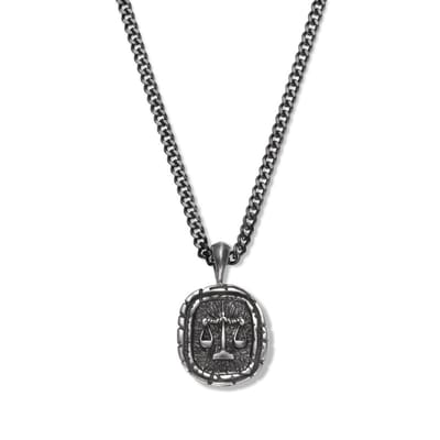 Frank1967 7FN-0039 zodiac ketting - 60CM - weegschaal - Cadeau voor mannen - Sterrenbeeld